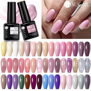 UR SUGAR 7.5ml Spring Summer Macaron Color Gel Nail long Polish Varnish Semi Permanent Soak Off UV Gel Hybrid Varnish Nail Art