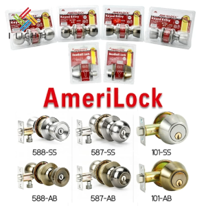 （Fast Delivery）AmeriLock 587/588/101 Door Knob Lock Stainless Spherical Door Lock