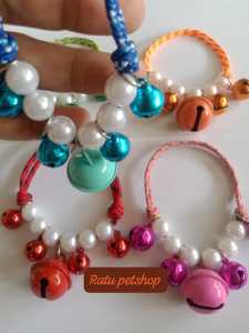 kalung kucing 5 lonceng gantung