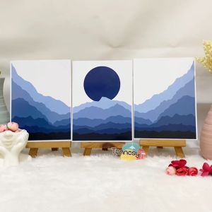 TENNESY HIASAN DINDING FULL SET PEMANDANGAN GUNUNG MOUNTAIN 15x20CM 3 PANEL WALL DECOR PAJANGAN KAYU DEKORASI DINDING KAMAR TIDUR RUMAH