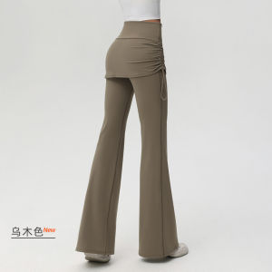 High Waist Wide Leg Yoga Pants Womens High Elasticity Sports Tight Long Trousers LG073 Particle Fever Fitness Clothing