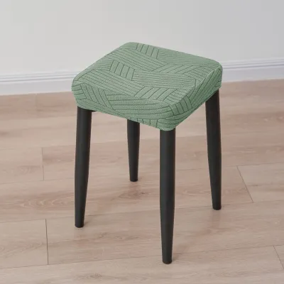 1/2pcs Nordic Square Stool Covers Soft Jacquard Bar Stool Slipcover Counter Saddle Seat Cover for Living Room Coffee Restaurant