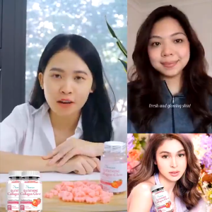 Collagen Glutathione Anti-Aging Gummies - Strawberry Flavor Skin Brightening Beauty Supplement Vitamin C