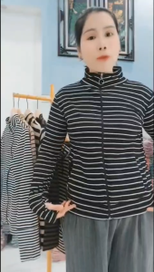 ÁO KHOÁC SỌC KO NÓN 4 TÚI CÓ DÂY KÉO(Size 40-80kg)