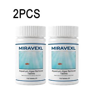 MIRAVEXL Aquarium Algae Control Tablets Fast Acting Fish Tank Cleaner for Moss Sludge & Green Water Safe for Fish 150pcs