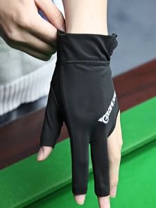 【Flash Sale⚡️】1PCS Left Right Hand Snooker Glove Three Fingers Anti Skid Billiard Glove Elastic Training Glove Fitness Accessories