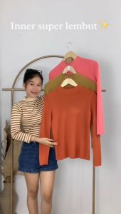 AJWShop [TC] Atasan Rajut Turtleneck Wanita Lengan Panjang Bahan Halus dan Adem | Iner Rajut Turtleneck | Daleman Turtle Neck