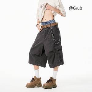 Grace Rub | American Multi-pocket Casual Loose Shorts