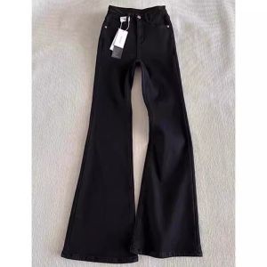 ZHUOCAN | Light Blue Washed Cat Scratch Jeans for Men Slim Flared Leg Fit