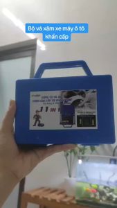 Bộ hộp dụng cụ vá lốp xelốp không sămvá lụi (vá ngoài) bằng thép không gỉ cho xe oto xe hơi và xe máy MLH