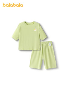 balabala Kids Summer Sleepwear Homewear Thin Air Conditioning Set Boys Girls