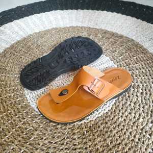 Sandal Kulit Pria Big Size Jumbo Ukuran Besar 44 45 46 47 48 49 ZVT 425 Tan