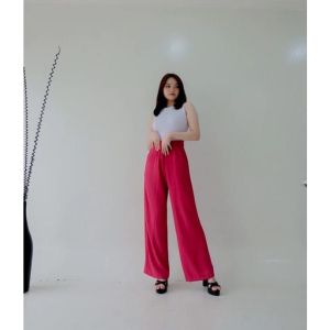 Loose pants trousers wanita - celana anti kusut - lose pants highwaits celana wanita