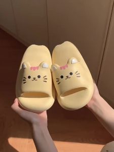 XIXITIAO | Dép Lười Đế Dày Mèo Đáng Yêu Mùa Hè