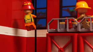 12021 Qman Bộ Xếp Hình Mô Hình Cứu Hỏa Roaring Flame Pioneer - giao lẻ ngẫu nhiên