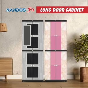 LEMARI NANDOS FIT LEMARI PLASTIK SUSUN LONG DOOR CABINET [NAIBOX]