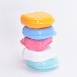 ItemMart Retainer case 5 colors Denture Bath Box Case False Teeth Appliance Container Storage Boxes