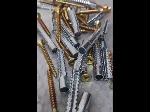 100 Set Metal Expansion Pipe Screw M6 Galvanized Steel Expansion for Gypsum Board Cement Wall