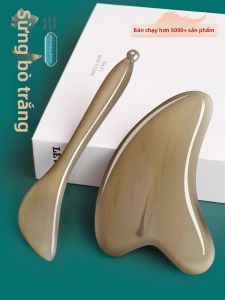 Bàn Gạt Da Mặt Bằng Sừng Bò Trắng Làm Đẹp Cho Nữ Bàn Gạt Da Toàn Thân Bàn Gạt Da Mắt Dụng Cụ Chăm Sóc Sức Khỏe Bằng Sừng