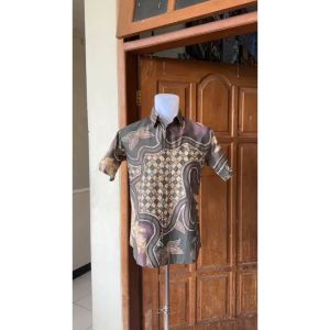Jayabaya Batik BROMO Kemeja Katun Lengan Pendek