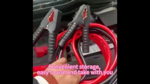 Bộ 2 Dây Cáp Ắc Quy Ô Tô AGASHE - Dây Đồng 10AWG Có Kẹp Chắc Chắn Bộ Khởi Động Khẩn Cấp Tích Cực Và Tiêu Cực