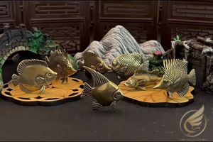 Decor Mini Tượng Đồng Nhỏ Cá Cảnh Trang Trí Thủy Sinh Tượng Cá Nhỏ Trang Trí Bằng Đồng - Đồ Đồng Thuận Tâm
