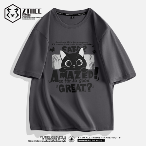 Loose Fit Short Sleeve round Neck T-Shirt Casual Summer White Fashionable American Brand for Teenagers Versatile Half Sleeve