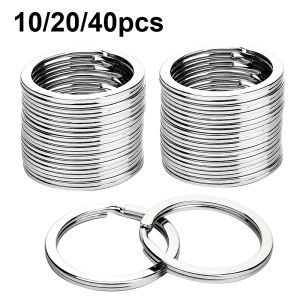 10/20/40pcs Split Key Rings Keyrings Key Rings Bulk Flat Keychain Ring Split Key Ring For Home Car Keys Bag Hanging Accessori