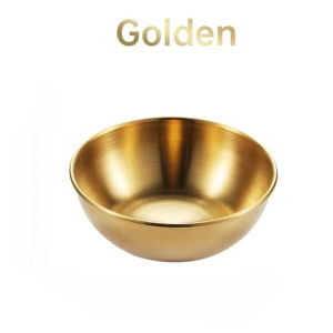 4PCS Sauce Dishes Stainless Steel Golden Appetizer Seasoning Serving Tray Bowl Spice Plates Set Soy Sauce Dish Spice Plates