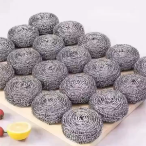 12pcs set steel wool scrubberstainless steel spongesreplacementbrushpangkiskis ng kalderokitchen cleanerkitchen cleaning toolsBINLU