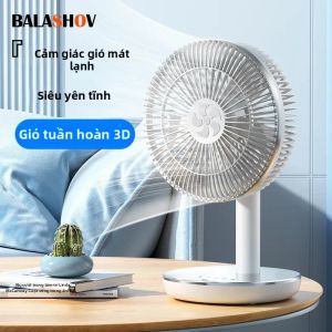 Quạt Để Bàn Di Động 7200mAh Có Thể Sạc Lại USB Quạt Điện Nhỏ Để Bàn Cho Văn Phòng Tại Nhà Ký Túc Xá Máy Tuần Hoàn Không Khí Gió Mạnh