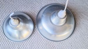 (Bộ 2)Chóa đèn nhôm chụp đèn ngoài trời dày tốt chống nước tán sắc tốt - kèm đui kín nước (Hình ảnh thực - Sỉ giá tốt)