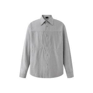 CHINISM | Faux Pocket Soft Velvet Feel Mens Shirt