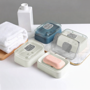 Flip-Top Soap Dish with Drainage 2 Pieces