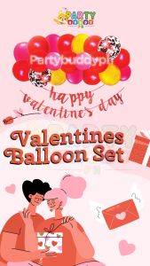 38pc Valentine's Day Balloon & Banner Set: Partybuddyph's Eco-Friendly Option
