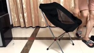 Outdoor breathable camping high-back recliner portable folding chair fishing beach chair
