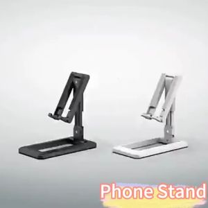 Phone Stand，Universal High Compatibility Adjustable Multi Angle and Foldable Portable Metal Solid Durable Ease of Use Non Slip Convenient for Household Office Desk Accessories Tablet Mobile Phone Holder