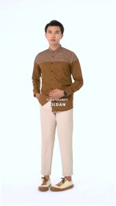 FADKHERA TIPE ZILDAN BAJU KOKO MODERN PREMIUM WARNA COPPER MOTIF GEOMETRIS