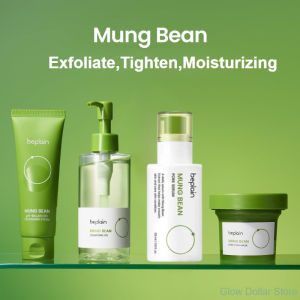 Korean Beplain Mung Bean Pore SerumDeep Pore Cleansing FoamMakeup Remover Oil and Clay Mask Facail Firming Skin Care Products