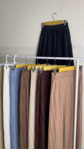 Rok Panjang Wanita Model Padi Plisket / Rok Wanita / Rok Model V / Bawahan Wanita