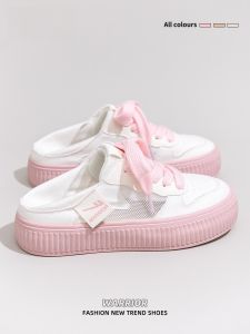 Warrior | Breathable Slip-On Canvas Shoes Thick Sole Outdoor Wear White Shoes