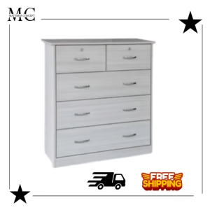 🔥【LOCAL SELLER】🔥Marvelyn White Wash Chest of Drawer/Kid wardrobe