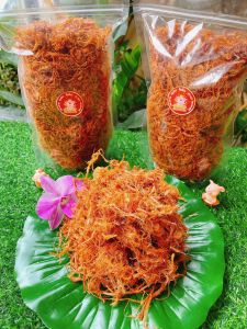 หมูฝอยกรอบถุงซิบล็อค 500กรัม