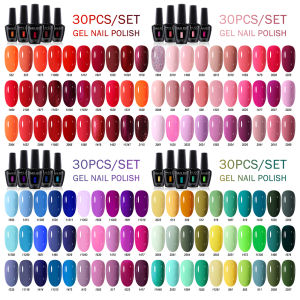 NAILCO 30pcs/Set Summer Color Glitter Nail Gel Polish Gel Nail Polish 15ml Nail Art Lacquer LED Gellak Soak Off UV Gel Varnishes