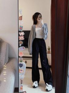 Summer Thin Knit Cardigan Womens Loose Sun Protection Shawl 2024 V-Neck Long Sleeves Work Clothing K-style Pure Color