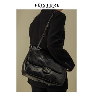 Feituer Large Capacity Commuter Tote Bag Fashionable Underarm Single Shoulder Bag New 2025 Stylish Trendy PU Leather Handbag