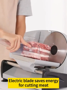 Stainless Steel Electric Meat Slicer Multifunction electric slice Thickness Adjustable  Food Cutter Slicers
