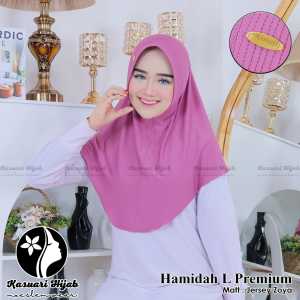 HAMIDAH L PREMIUM - jersy premium - KASUARI hijab