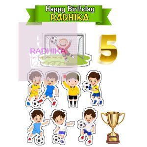 Topper sepak bola football custom nama dan ucapan
