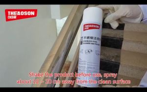 THEAOSON Stainless Steel Cleaner And Polish Spray Aluminium Cleaner Pot Cookware Stain Remover 480ml